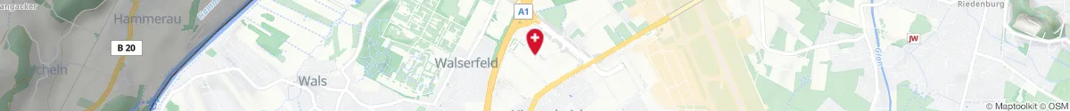 Kartendarstellung des Standorts für Apotheke Himmelreich in 5073 Wals
